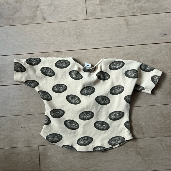 Kate Quinn Kids Toddler Football Henley Top Shirt - Picture 3 of 6